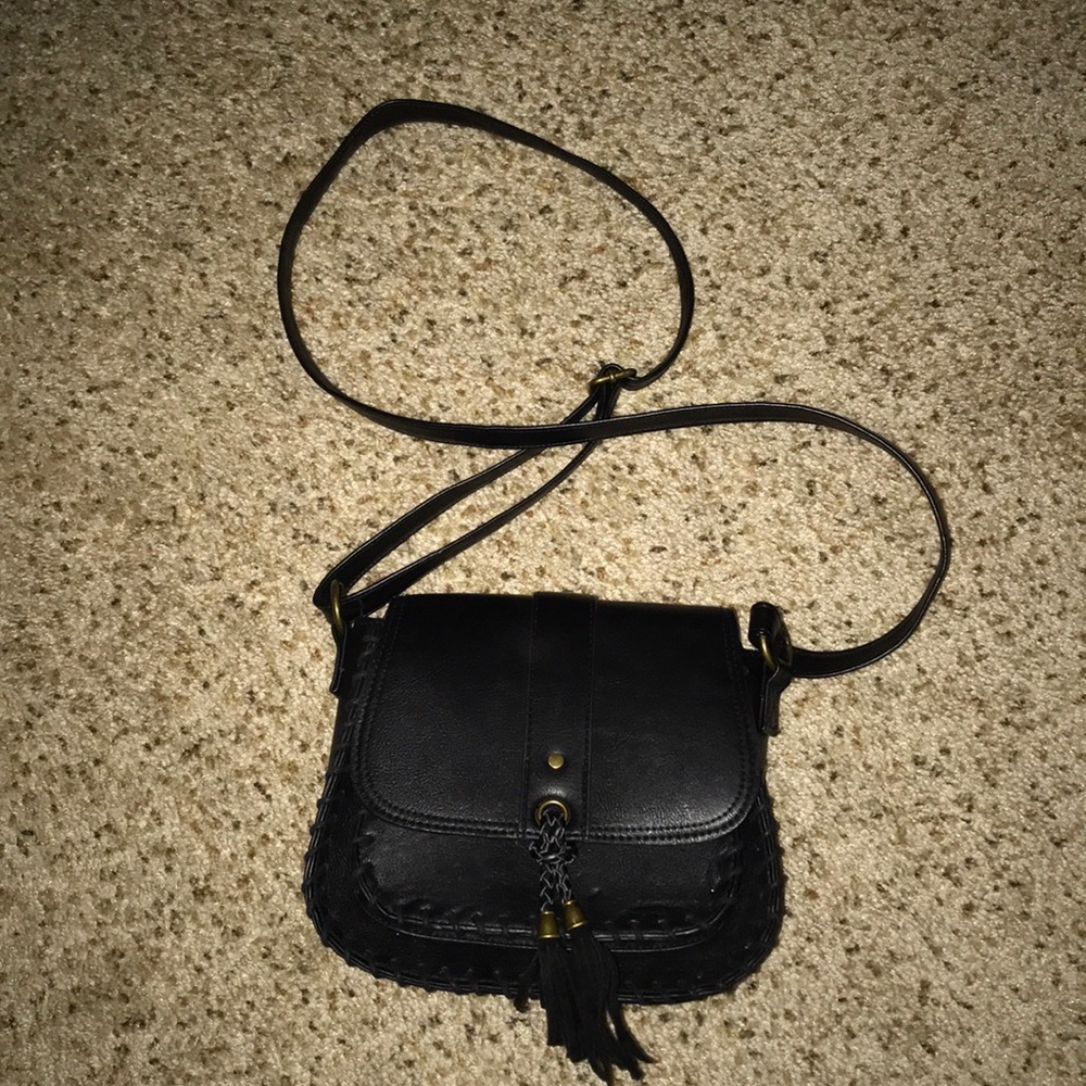 Black Crossbody with Tassel